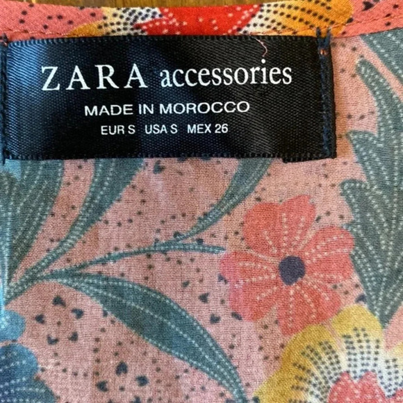 Zara Ruffle Floral Print Bodysuit Small - Picture 10 of 10